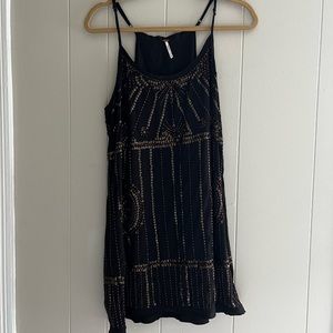 Free people Black sequin dress -Large